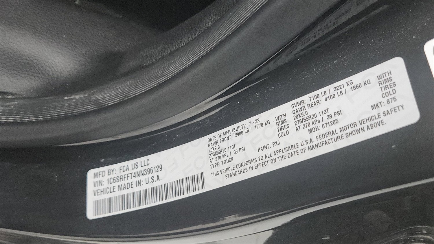 2022 RAM 1500 Lone Star Crew Cab 4x4 5'7" Box