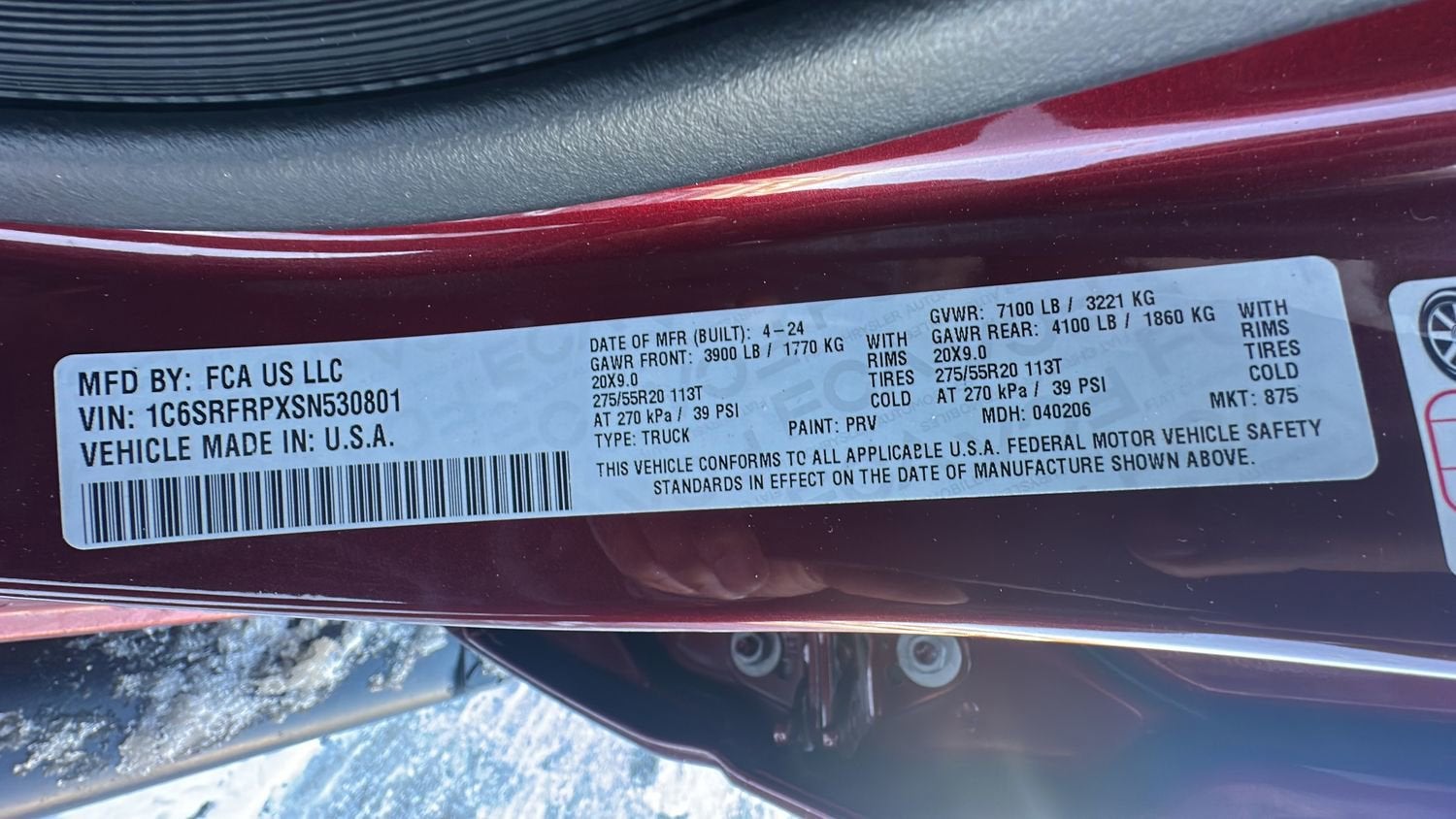 2025 RAM 1500 Laramie Crew Cab 4x4 6'4" Box