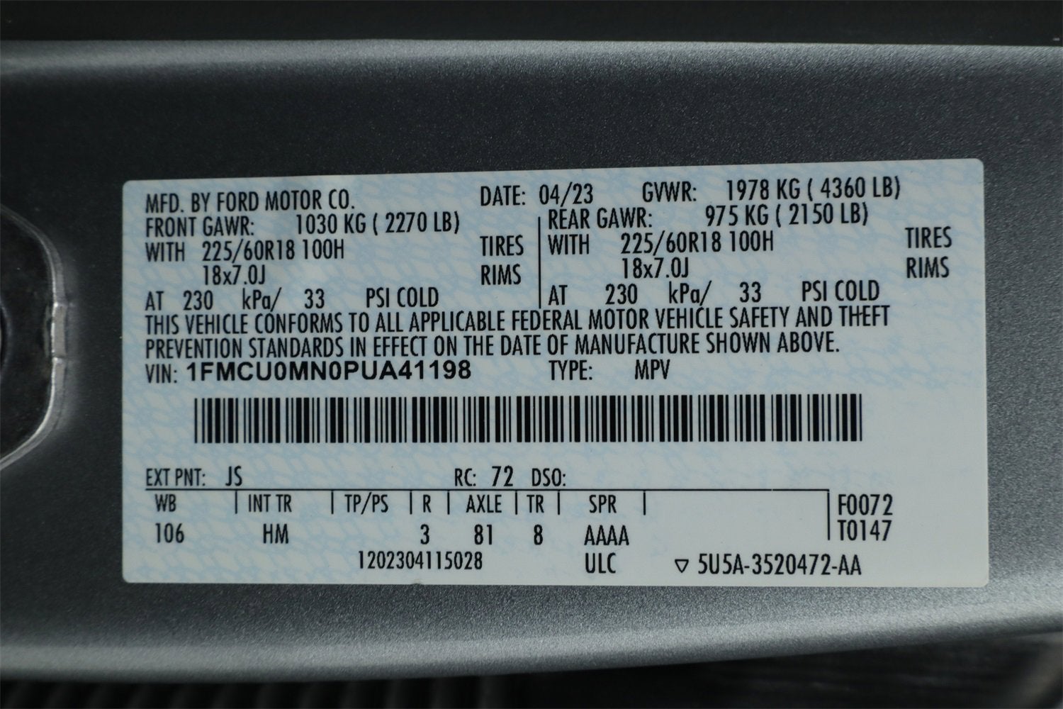 2023 Ford Escape ST-Line