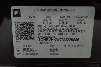 2021 Chevrolet Traverse LT Leather