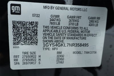 2022 Cadillac Escalade Sport Platinum