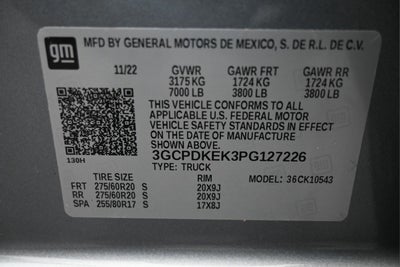 2023 Chevrolet Silverado 1500 LT (2FL)