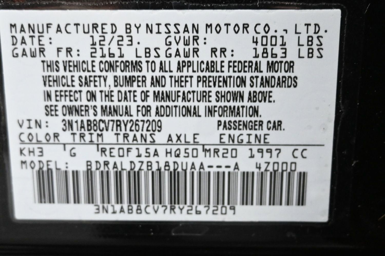 2024 Nissan Sentra SV Xtronic CVT