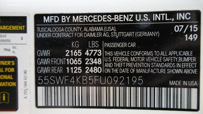 2015 Mercedes-Benz C-Class C 300 Luxury