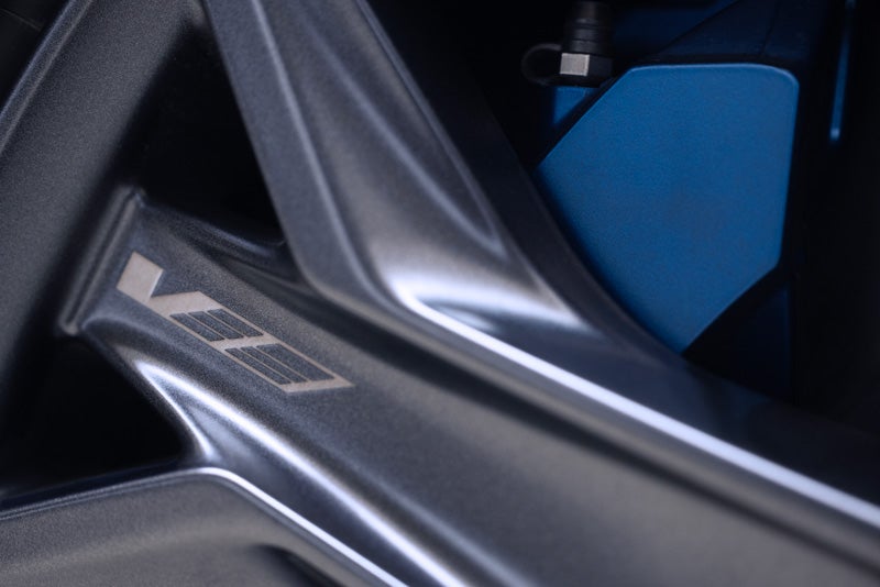 Close-up of the 2026 OPTIQ-V Brembo Performance Front Brakes | Bridgeton Cadillac in Bridgeton NJ